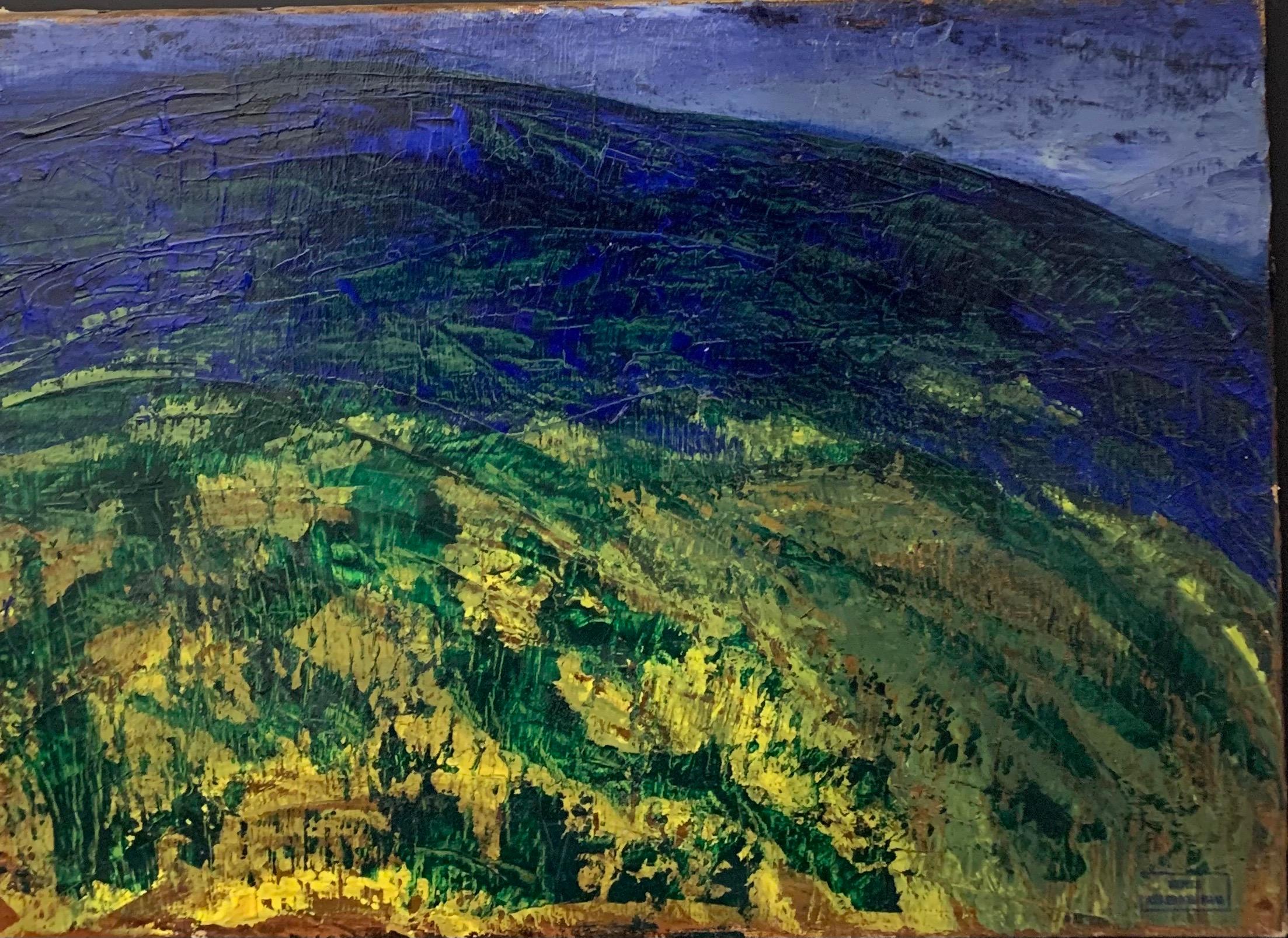 « Huit paysages à Menerbes », France, huile 1950 cm, 46 x 34  - Painting de Dora Maar