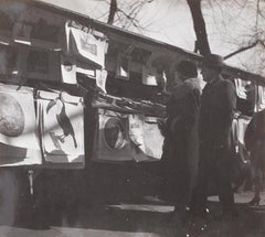 Buchhändler [Paar], ca. 1935 - Dora Maar (Vintage-Kontaktabzug)