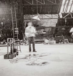 Pablo Picasso Painting the Backdrop for the Play 14th of July by Romain Rolland