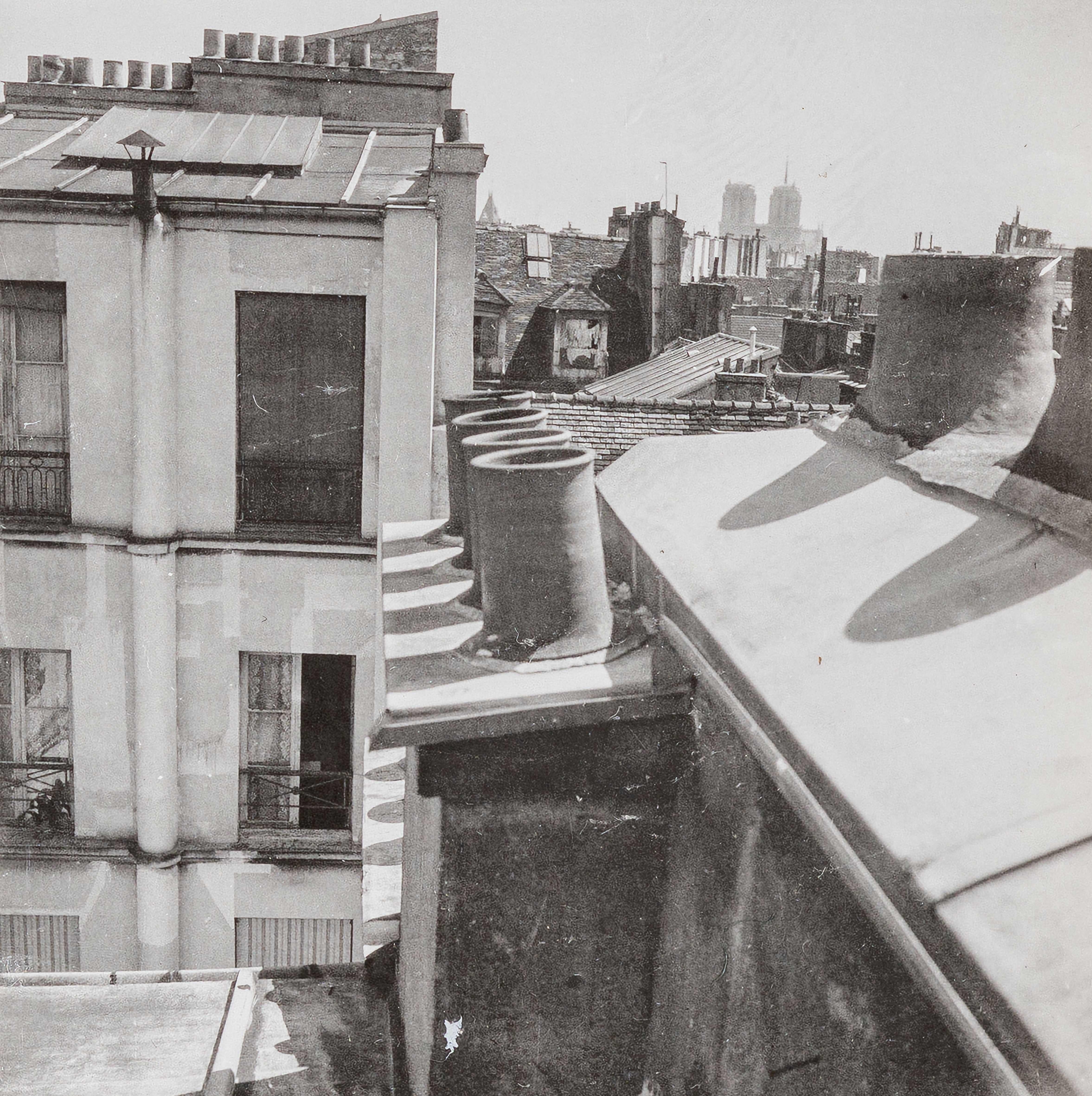 Dora Maar Black and White Photograph - Rooves [Notre-Dame in the Distance], Paris, (Toits [Notre-Dame au Loin], Paris)