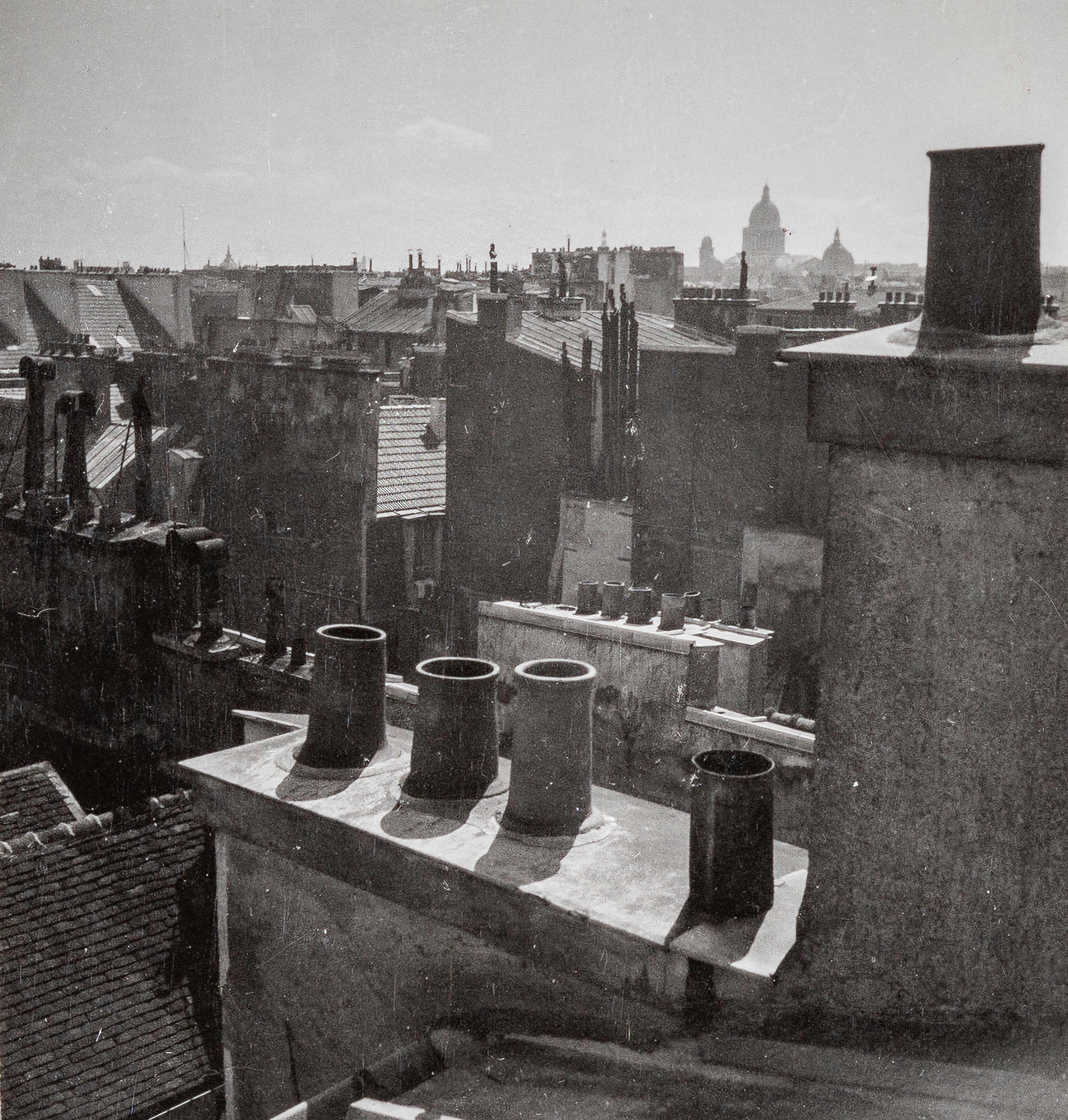 Dora Maar Black and White Photograph - Rooves [The Pantheon in the Distance], Paris