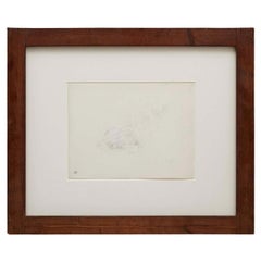 Dora Maar Pointillist Drawing, Black Ink on Paper, Mid-Century Modern