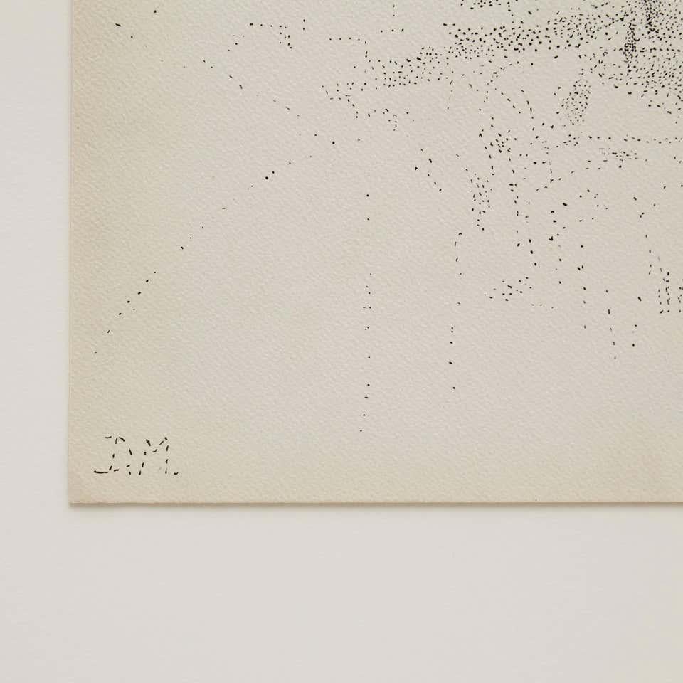 Metà XX secolo Disegno puntinista di Dora Maar in vendita