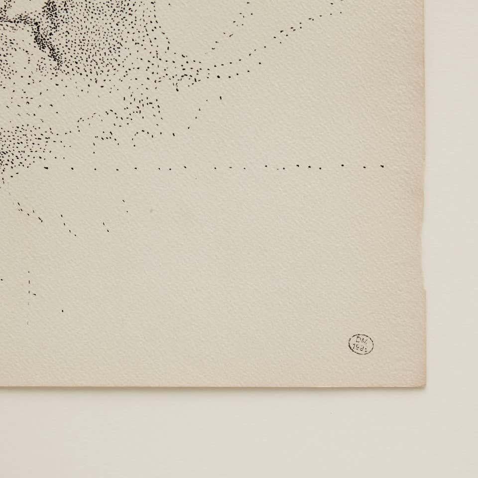 Dora Maar Pointillistische Zeichnung im Angebot 1