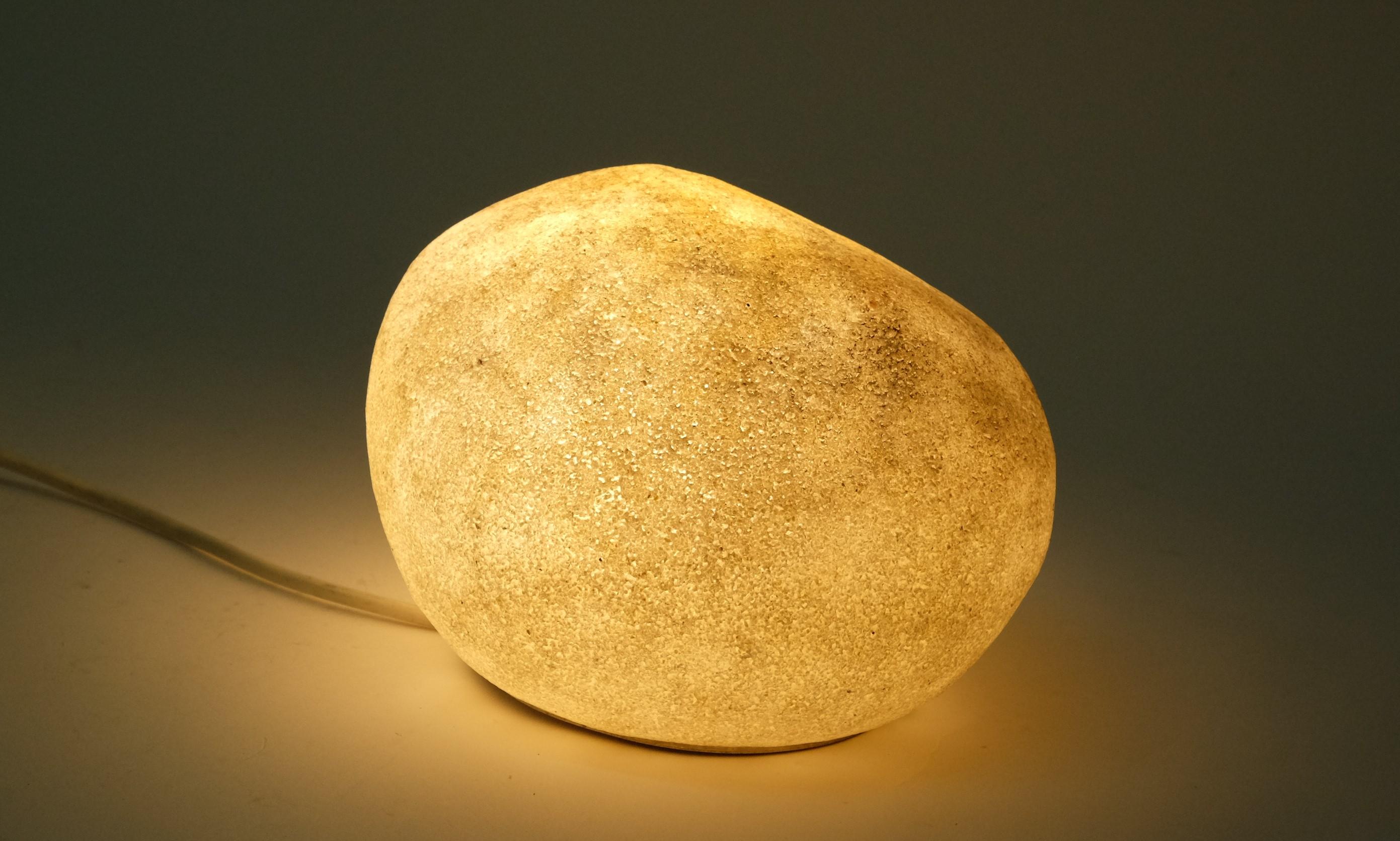 Stone Rock Table/Floor Lamp 