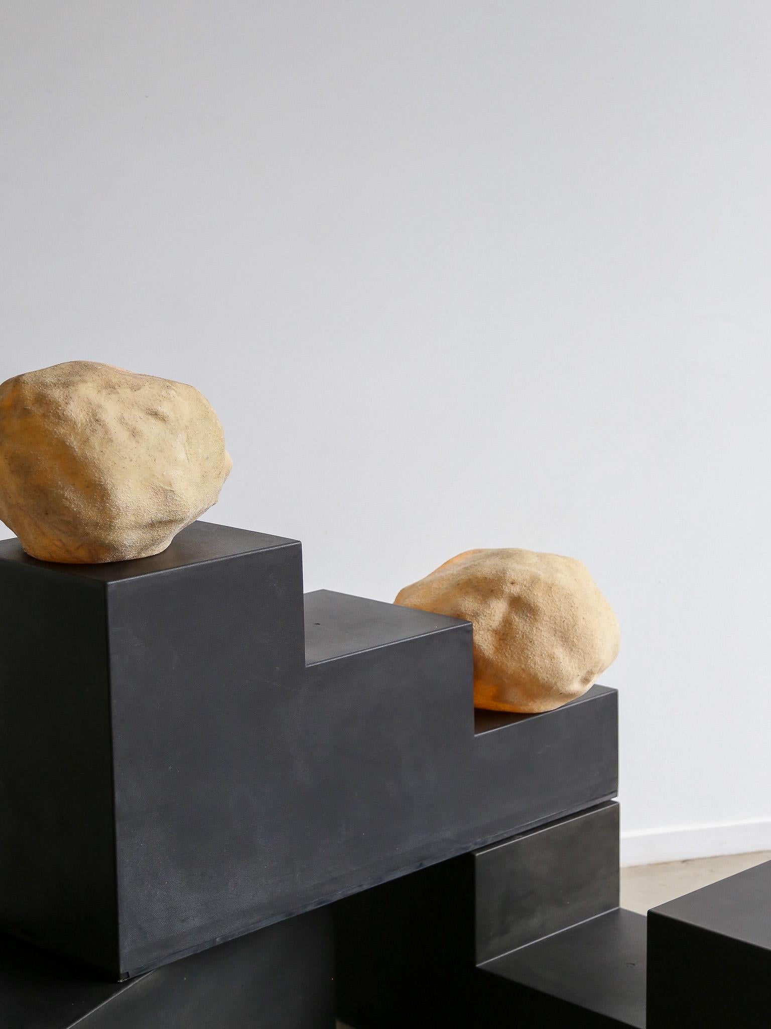 Dora Rock Table Lamp by André Cazenave for Atelier A in Marble Powder & Resin For Sale 8