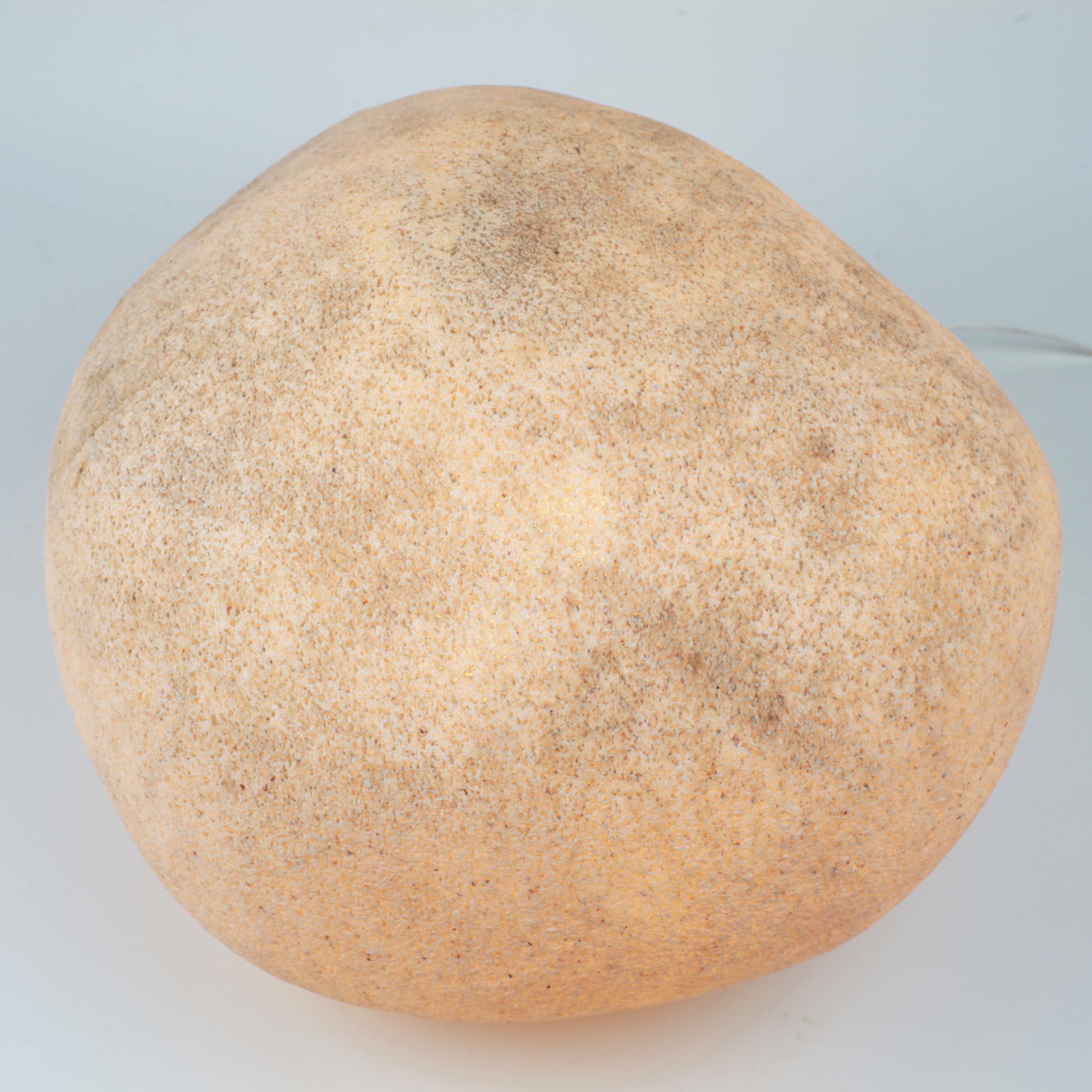 Dora Stone Lamp by André Cazenave for Atelier A, France, 1960s 3