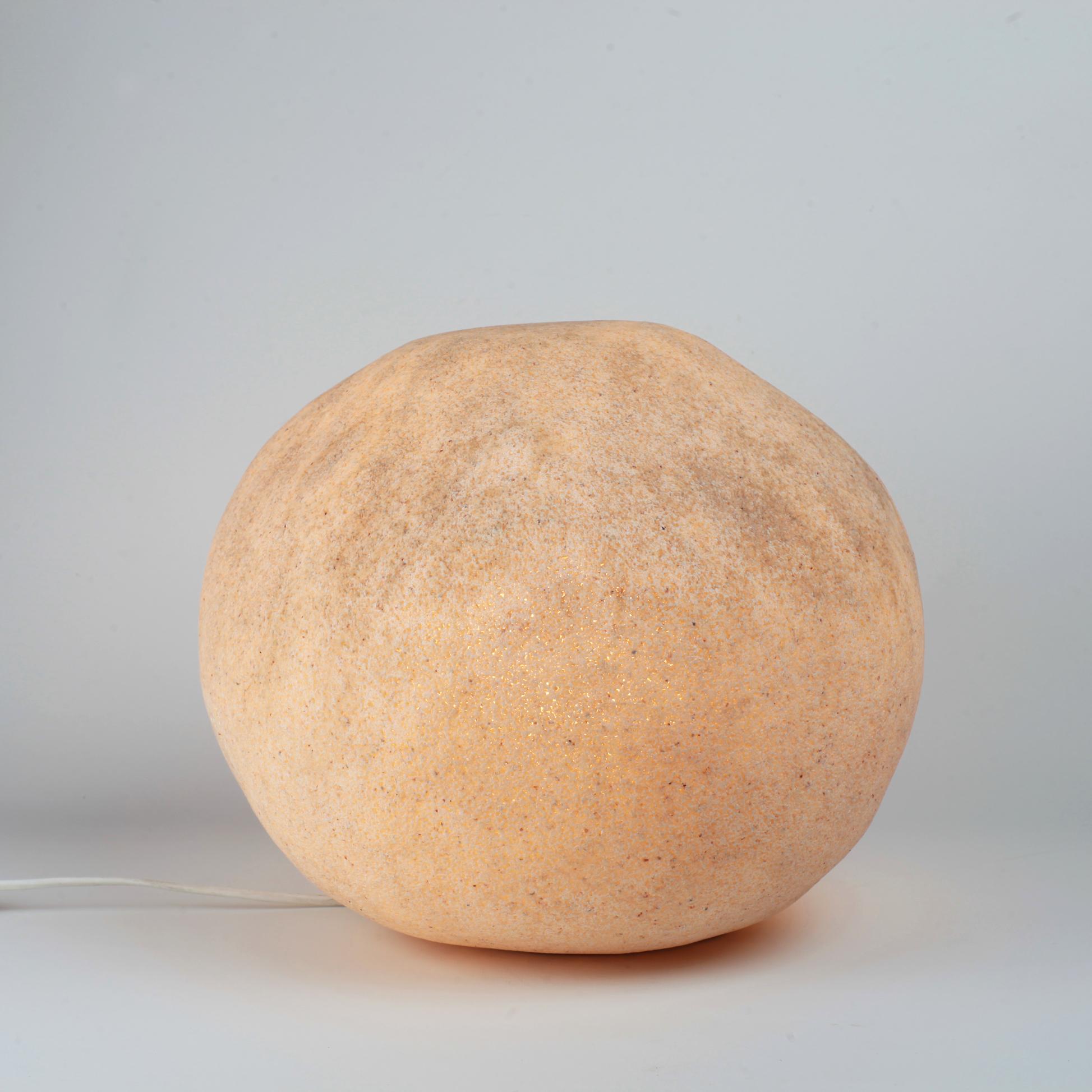 Stone shaped lamp model Dora by André Cazenave for Atelier A, France, 1960s
Polyester resin and marble powder.
Very good condition.