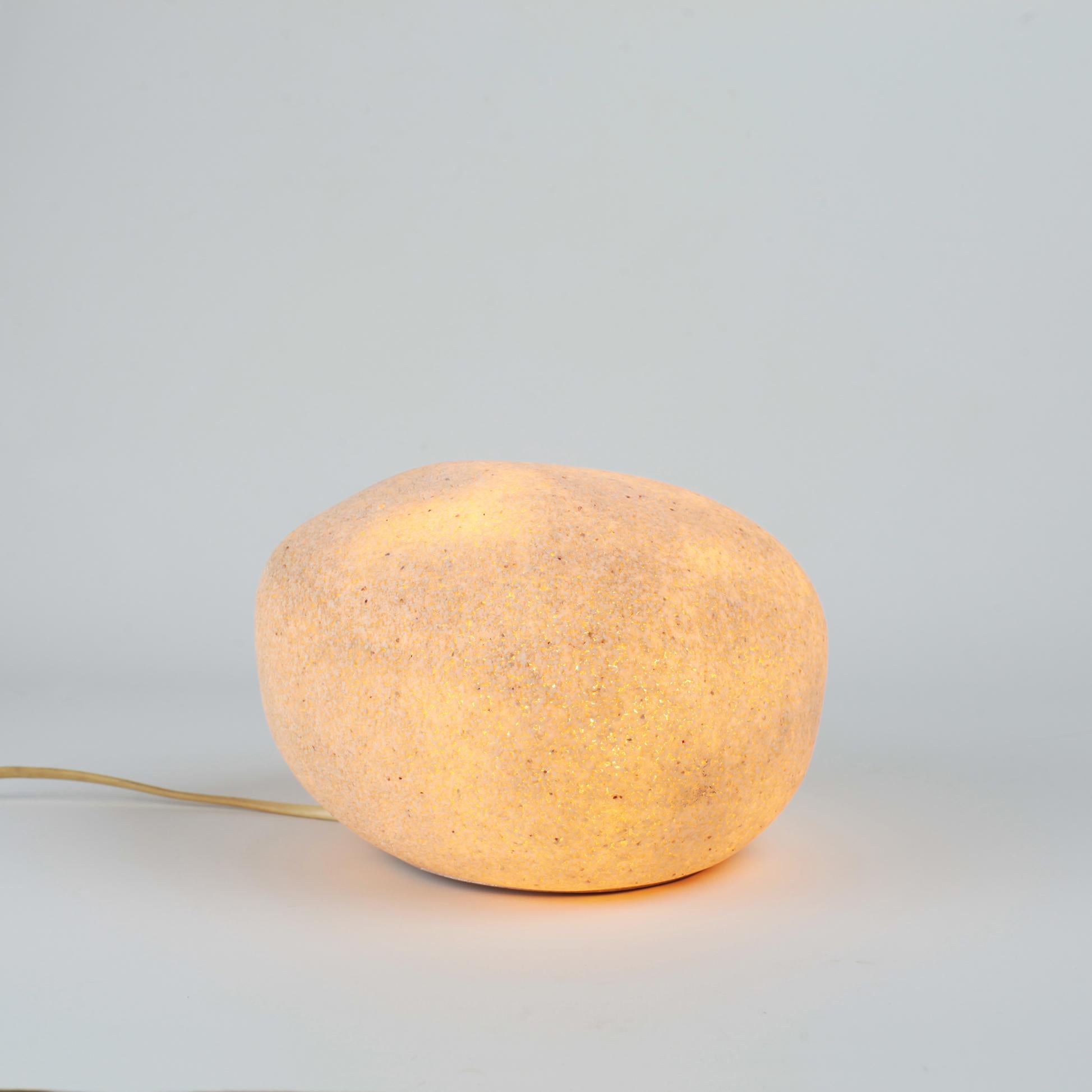 Stone shaped lamp model Dora by André Cazenave for Atelier A, France, 1960s
Polyester resin and marble powder.
Very good condition.