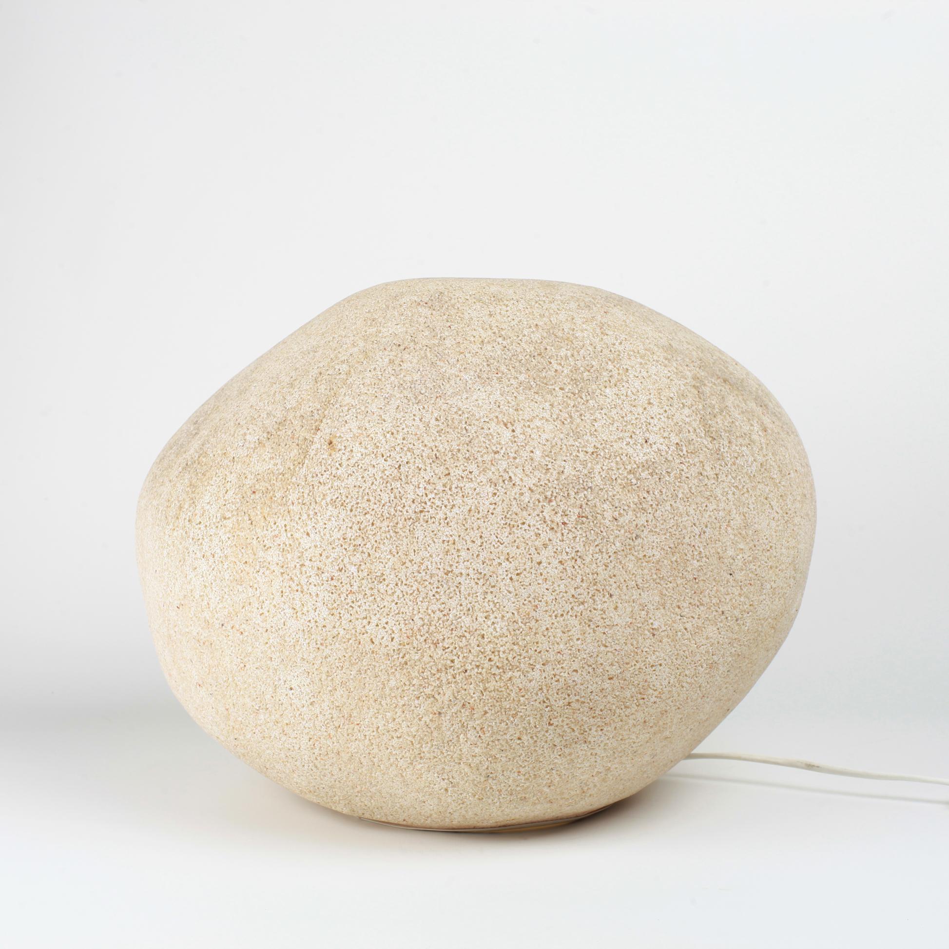 Mid-Century Modern Dora Stone Lamp by André Cazenave for Atelier A, France, 1960s