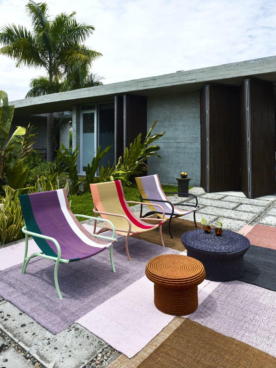 Silla de salón Dorado Maraca de Sebastian Herkner Moderno en venta