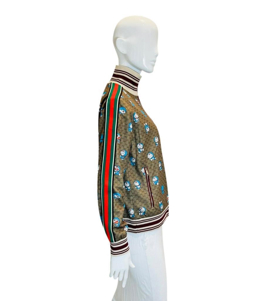 Doraemon X Gucci Fujiko-Pro 'GG' Monogram Track Jacket In Excellent Condition In London, GB