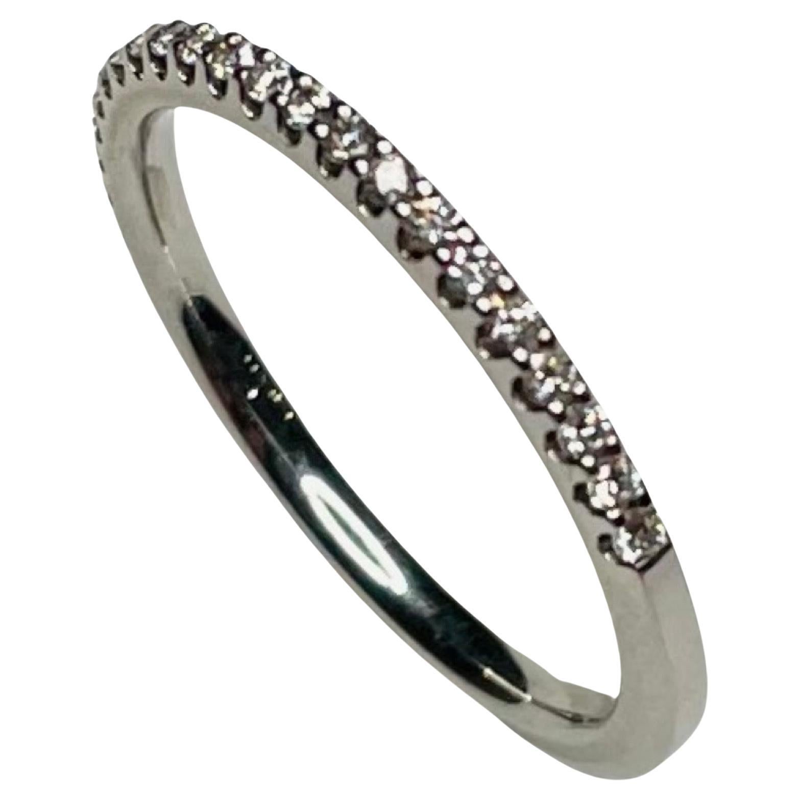 Doran Isaak 18K White Gold Diamond Anniversary Band