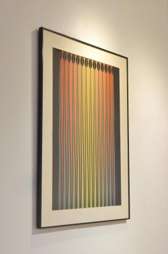 Dordevic Miodrag Framed Op Art Painting