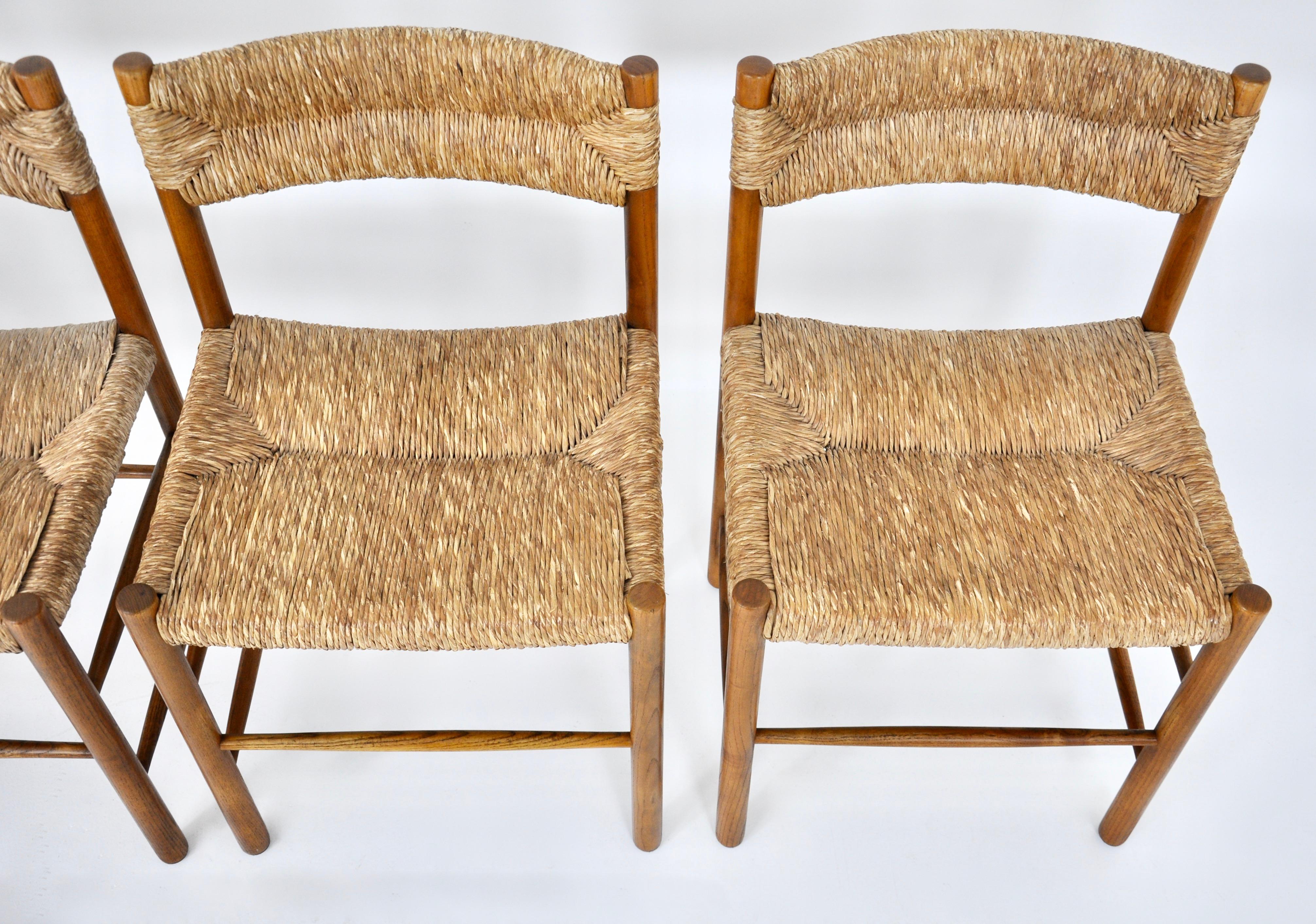 Dordogne Chairs by Charlotte Perriand for Sentou, 1950s, Set of 4 3