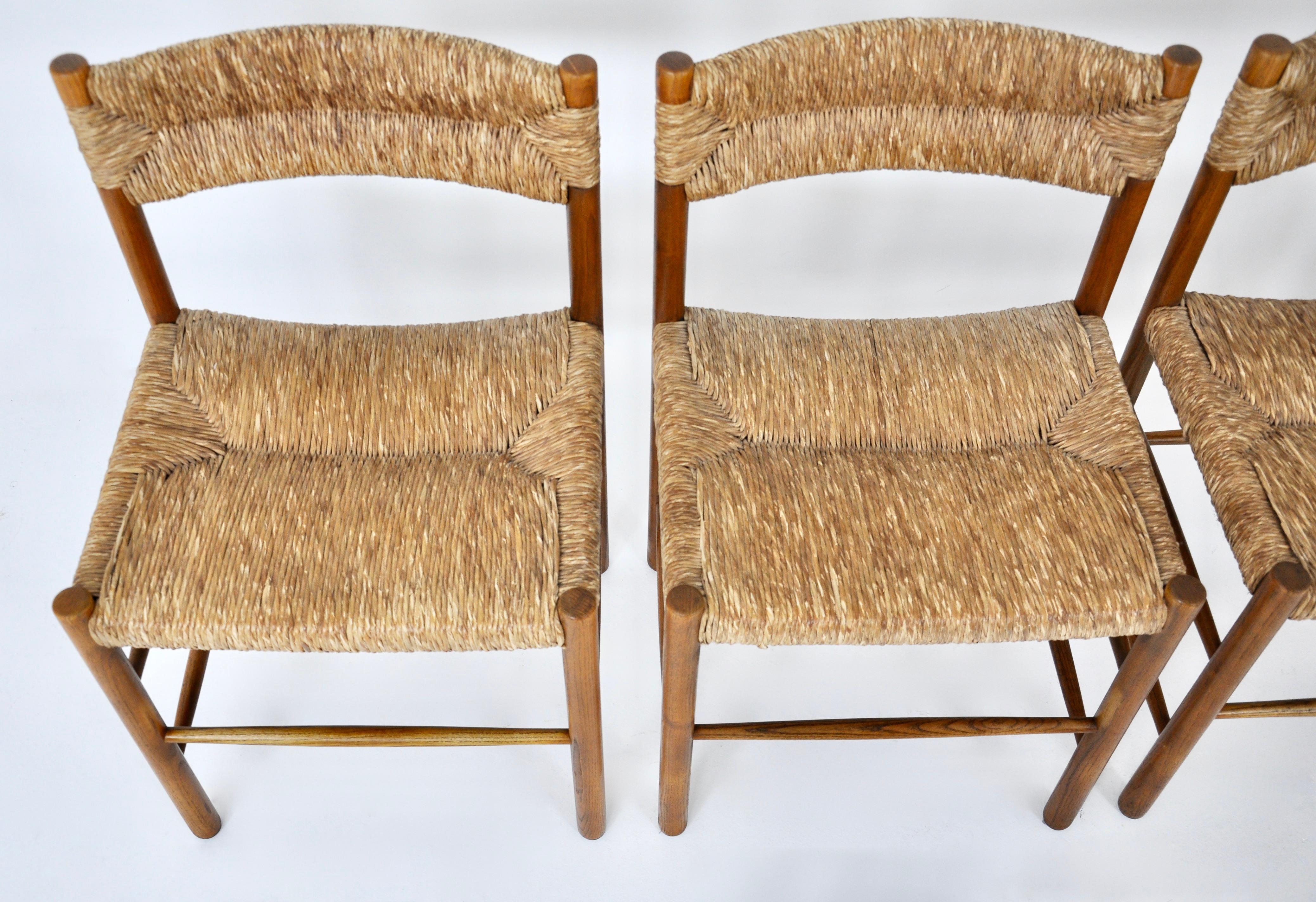 Dordogne Chairs by Charlotte Perriand for Sentou, 1950s, Set of 4 4