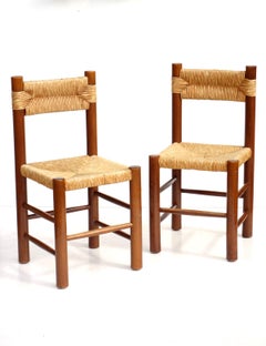 "Dordogne" Charlotte Perriand by Robert Sentou Design 1960 Sei Sedie in Vimini