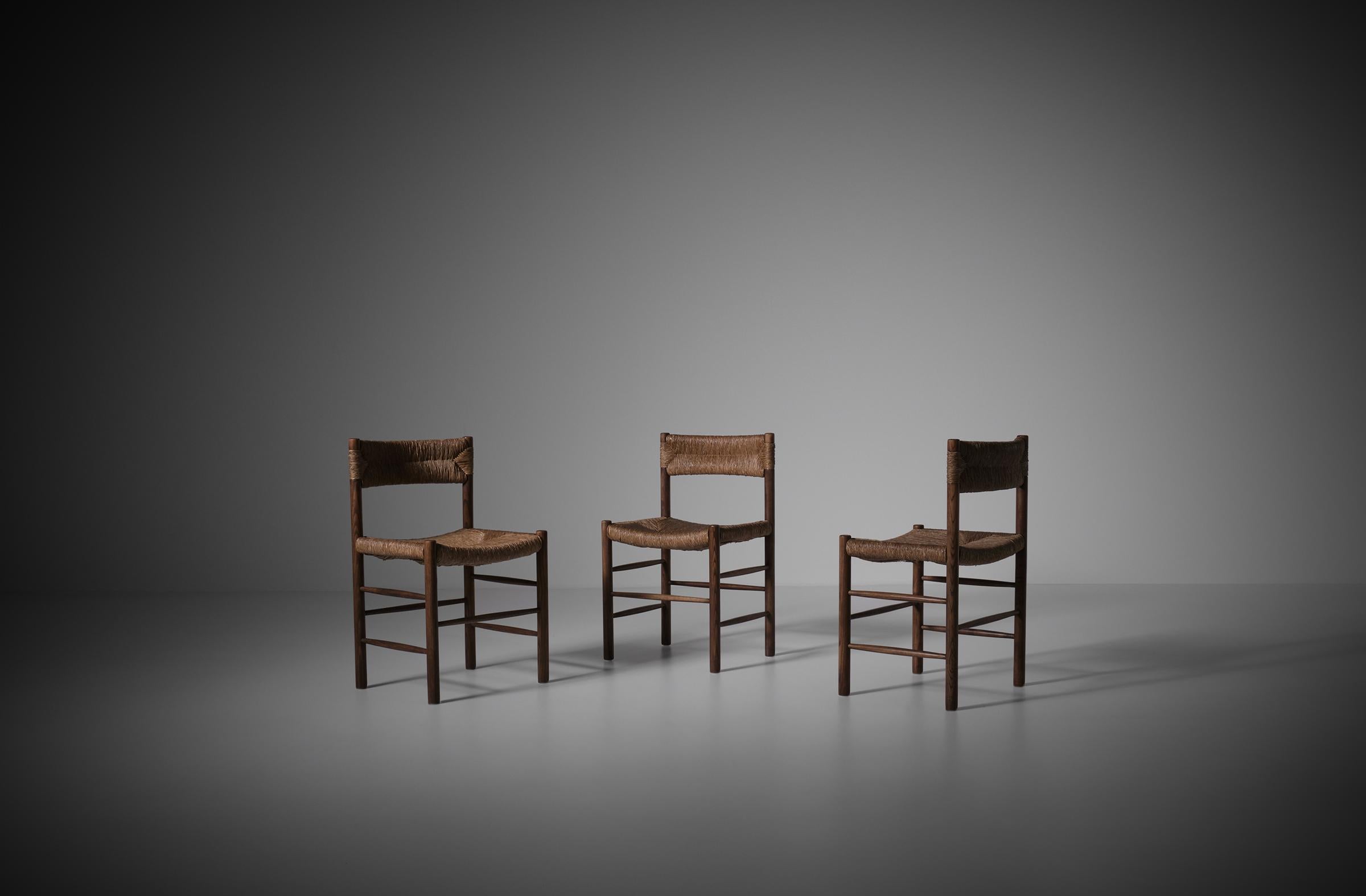 Mid-20th Century Dordogne Dining Chairs by Sentou, France, 1950s