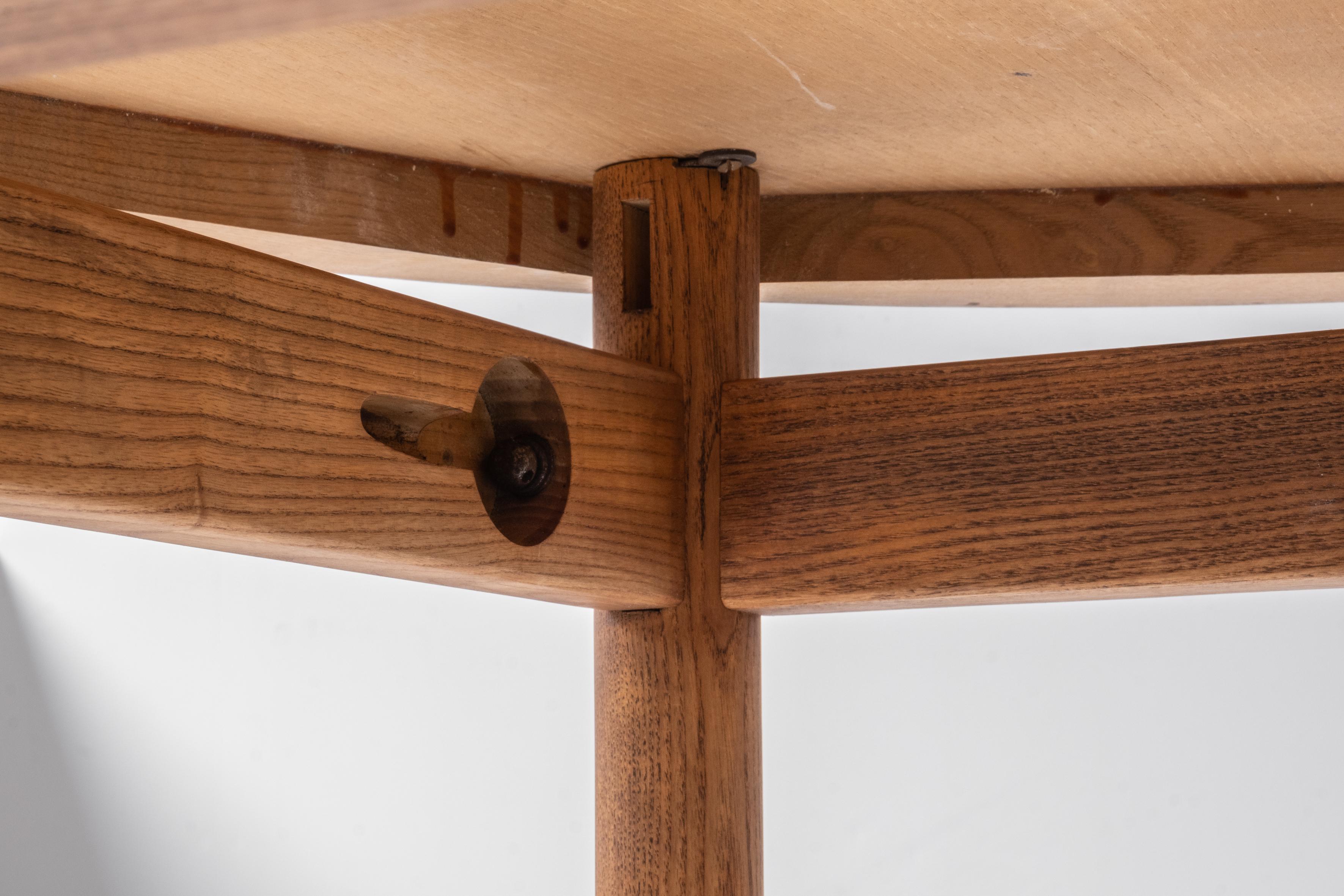 ‘Dordogne’ Round Dining Table by Charlotte Perriand for Sentou, France 1950s 3