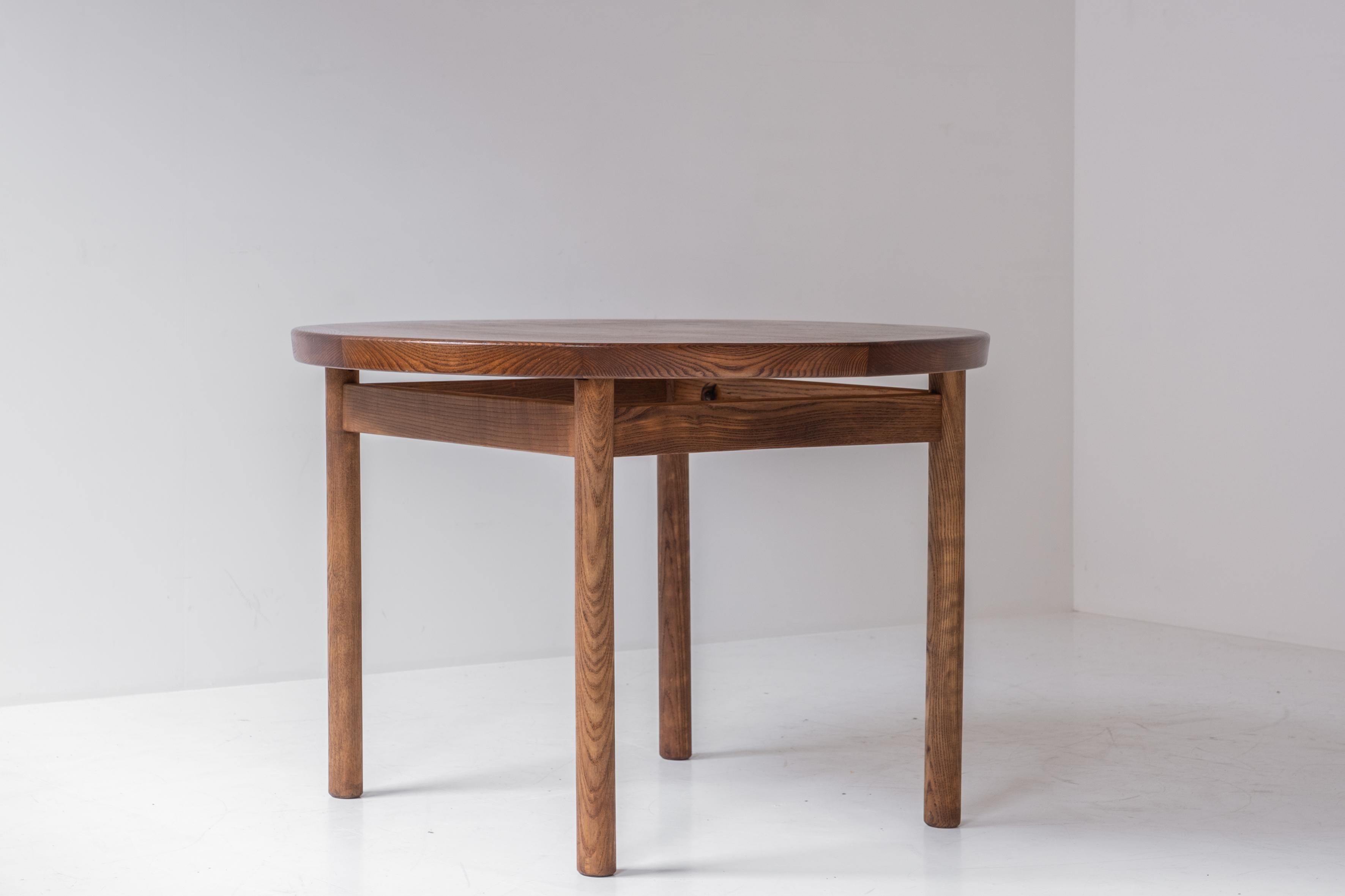 ‘Dordogne’ Round Dining Table by Charlotte Perriand for Sentou, France 1950s 5