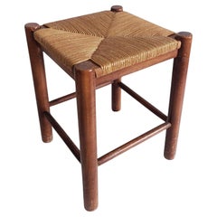 French Stool In The Style of Charlotte Perriand for Robert Sentou, 1950s