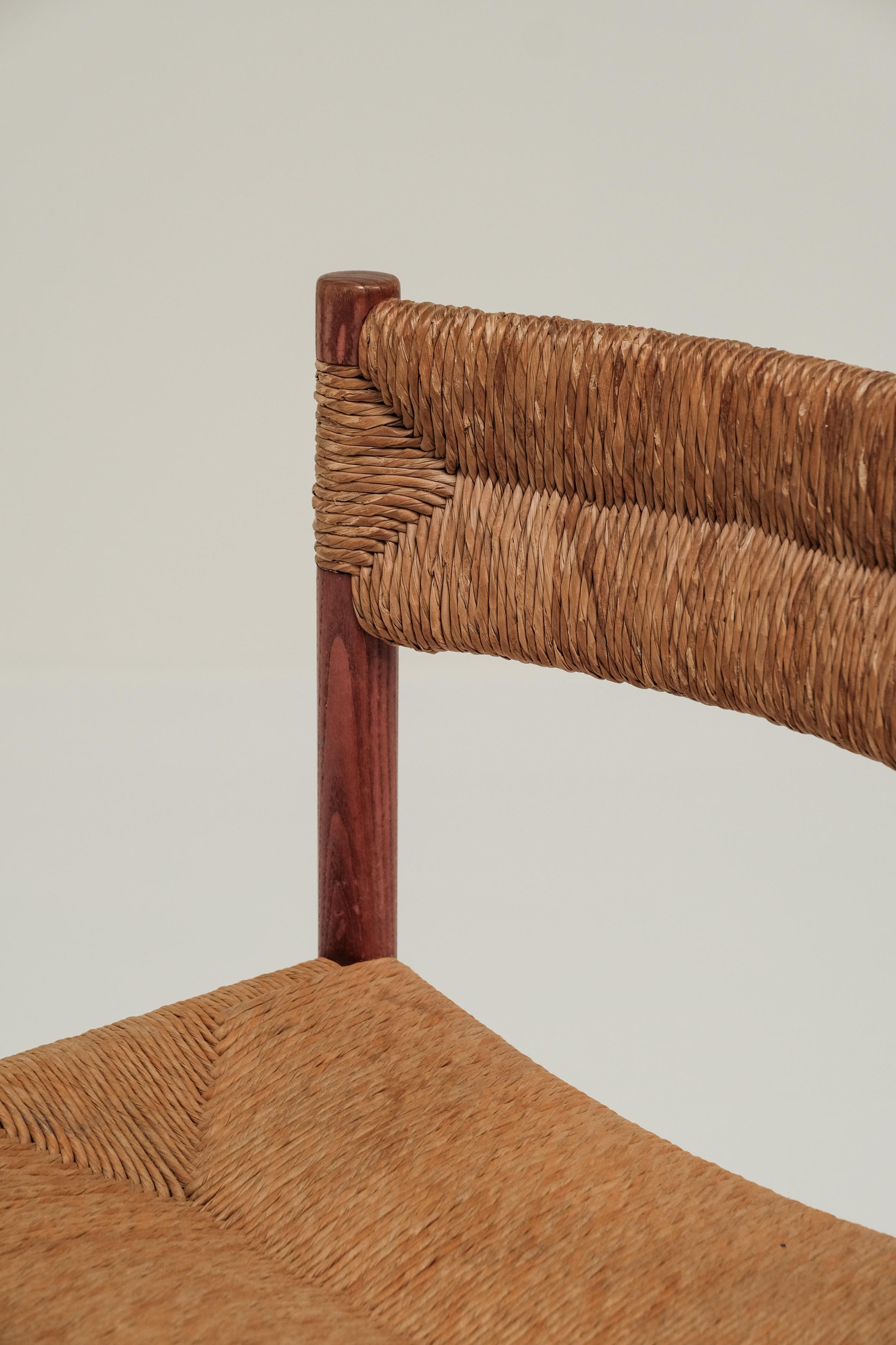 Chaise Dordogne de Robert Sentou pour Charlotte Perriand, années 1960 Bon état à Boom, Vlaams Gewest