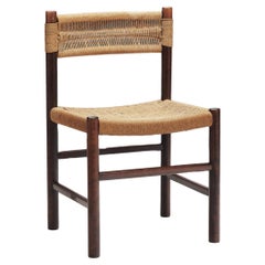 “Dordogne” style Chair with Woven Papercord Seat and Back, Europe ca 1960s