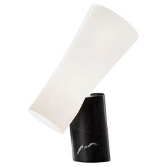 Dordoni ‘Nile’ Blown Glass and Black Marquina Marble Table Lamp For Foscarini