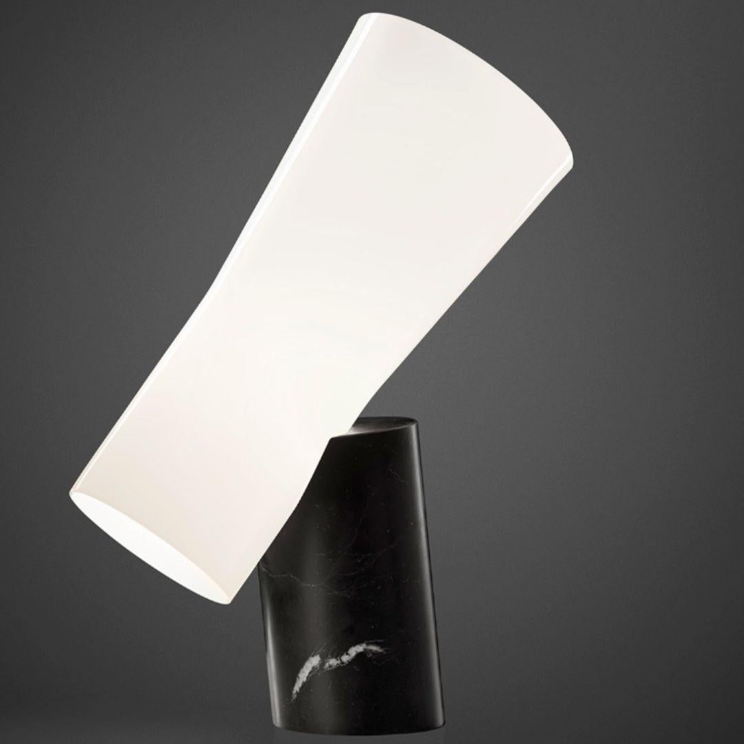 Dordoni ‘Nile’ Blown Glass and White Carrara Marble Table Lamp For Foscarini For Sale 5