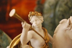 Dore Bronze and Bisque Equestrian Figure