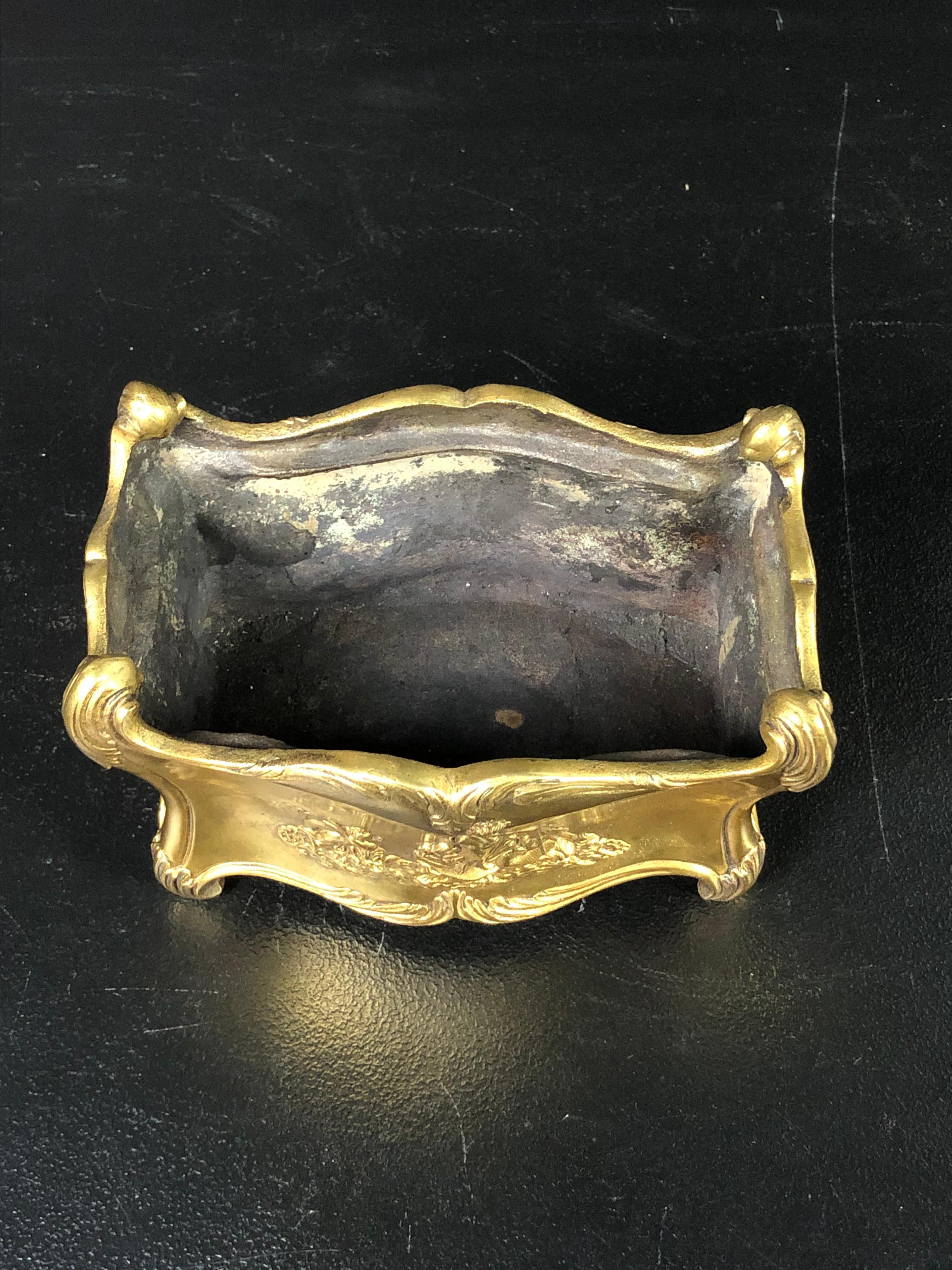 French Gilt Bronze Cachepot Planter For Sale 4