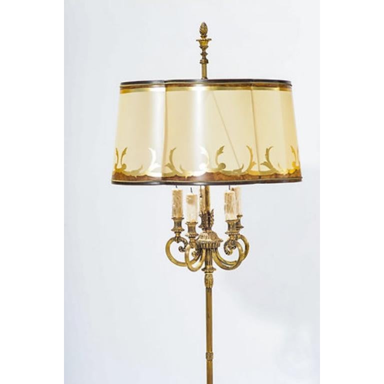 Neoclassico Lampade da terra in bronzo Doré E. F. A., 20° secolo in vendita