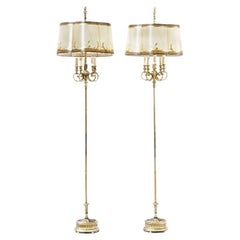 Doré Bronze Floor Lamps E.F.Caldwell, 20th Century