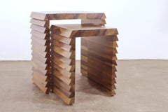 Contemporary Modern Nesting Tables in Argentine Rosewood by Costantini, Dorena