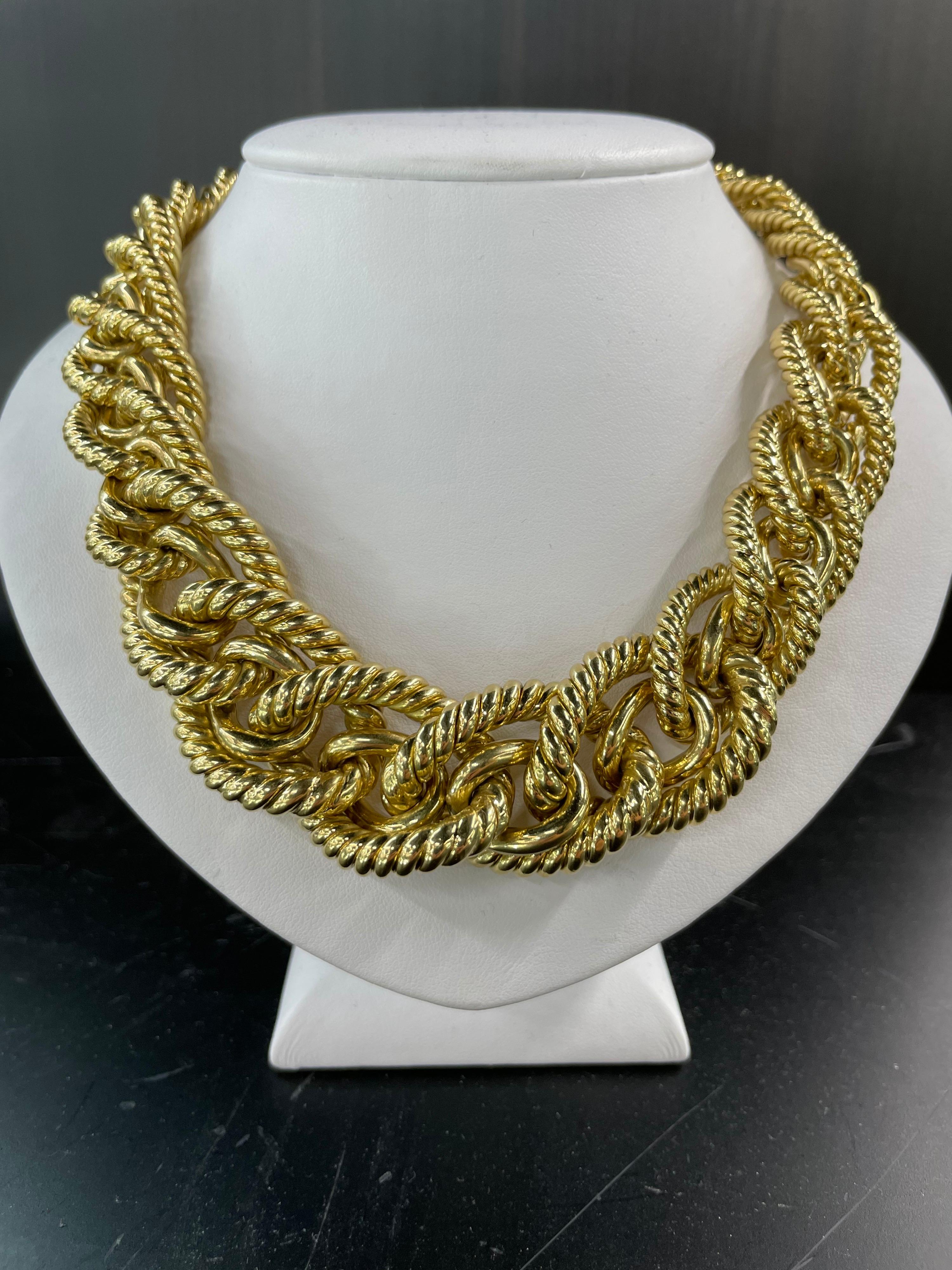 80s gold rope chain