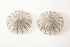 Doria Leuchten Amber Glass Sconces, Mid-Century Modern, Germany, 1960s