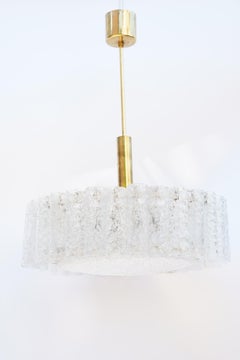Doria Chandelier Tube Glass, 1960s, Germany