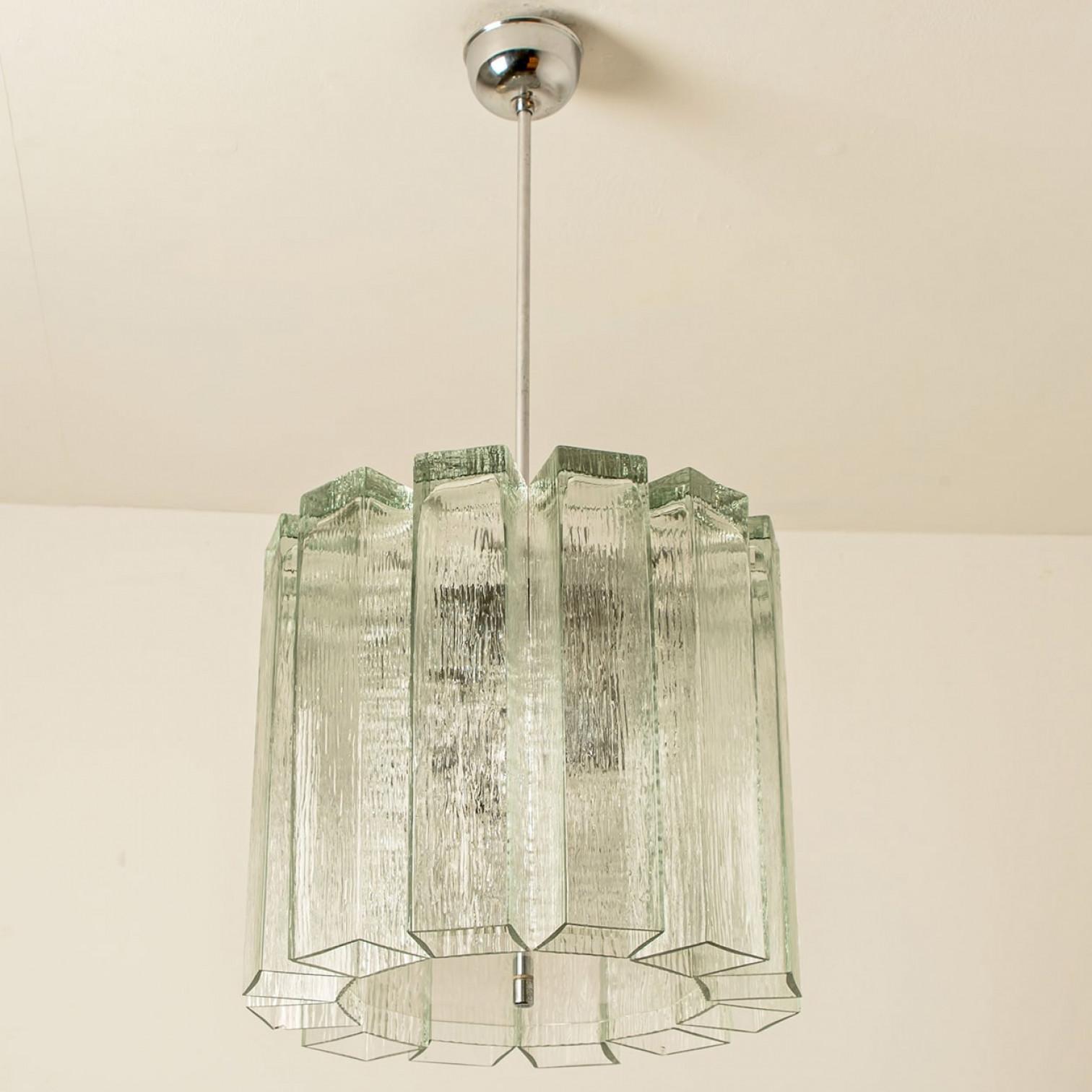 Ciondolo Doria in vetro e cromo, Germania 1960 in vendita 2