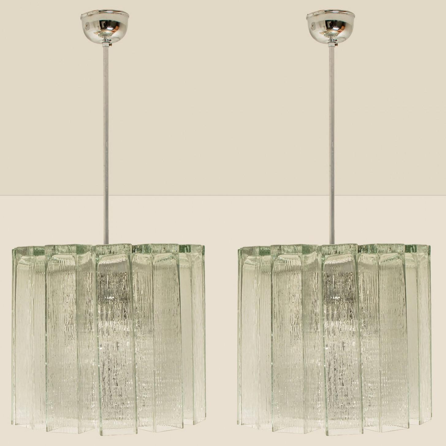 Ciondolo Doria in vetro e cromo, Germania 1960 in vendita 3