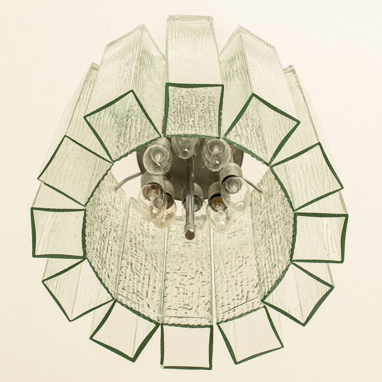 Ciondolo Doria in vetro e cromo, Germania 1960 in vendita 4