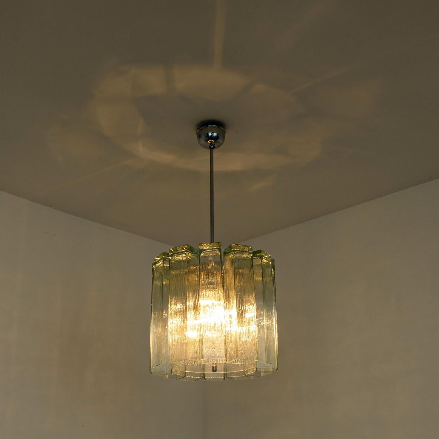 Ciondolo Doria in vetro e cromo, Germania 1960 in vendita 1