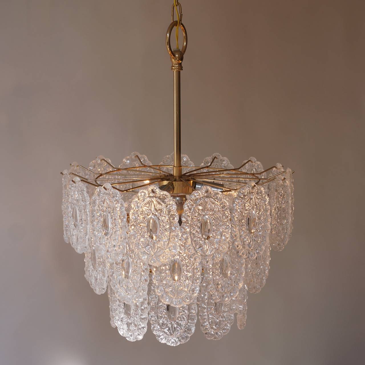 Two Doria Glass Chandeliers In Good Condition In Antwerp, BE