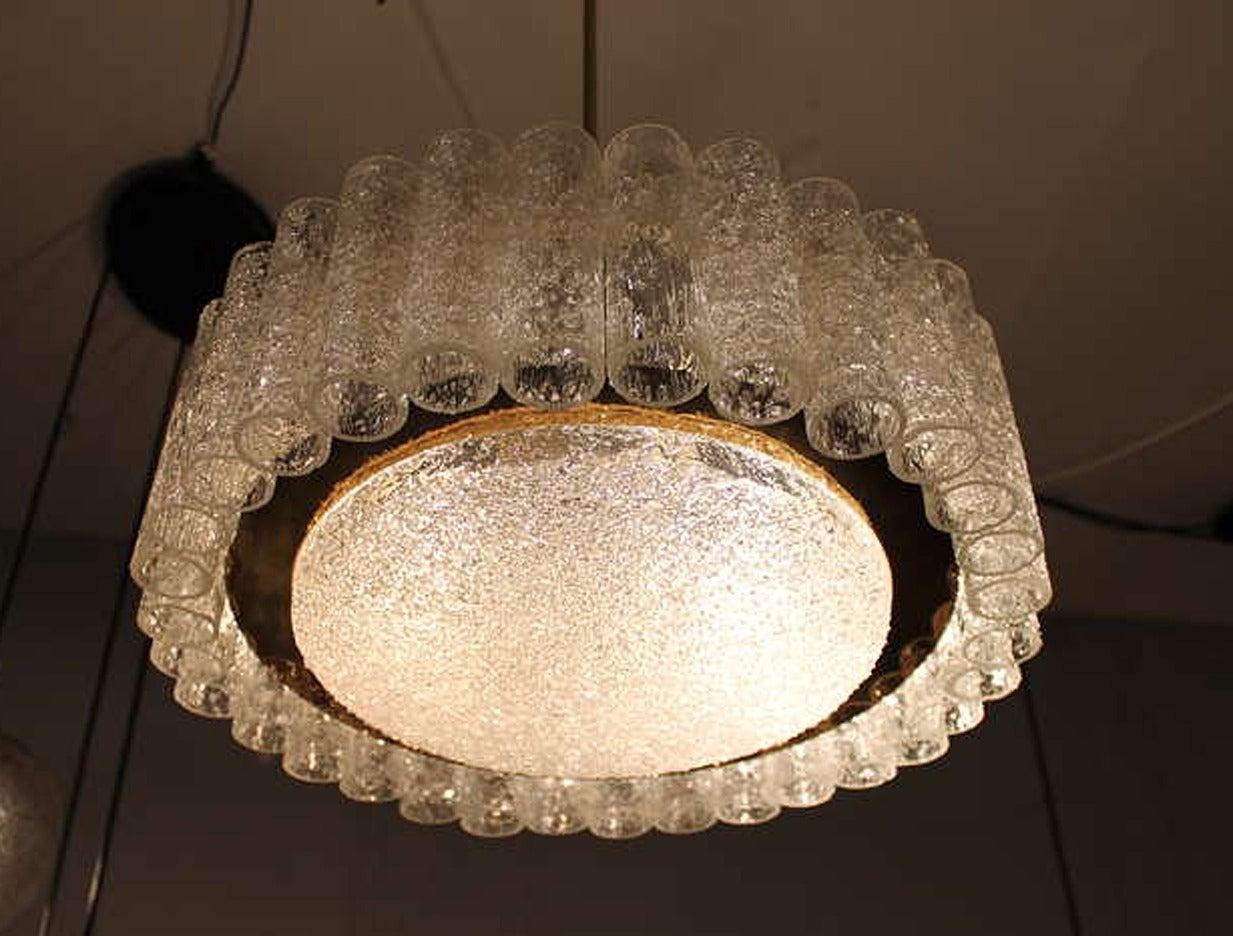 Doria Glass Tube Chandelier In Good Condition For Sale In Vienna, AT