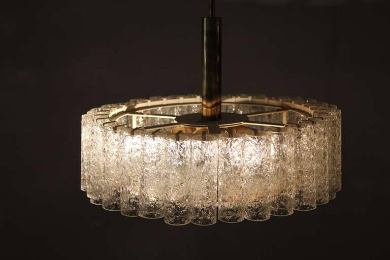 Doria Glass Tube Chandelier For Sale at 1stDibs