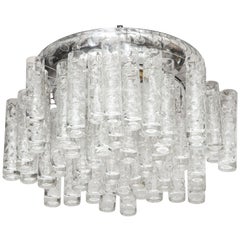 Doria Glass Tube Flushmount