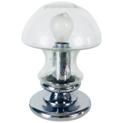 Lampe de bureau en verre de glace Doria, vers 1970