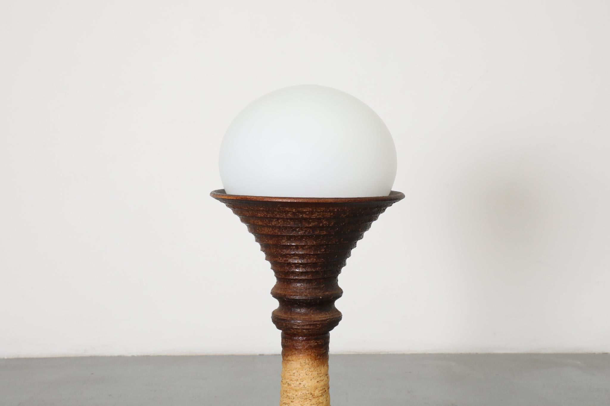 Lampada da terra in ceramica di Doria Leuchten, anni '70 in vendita 3