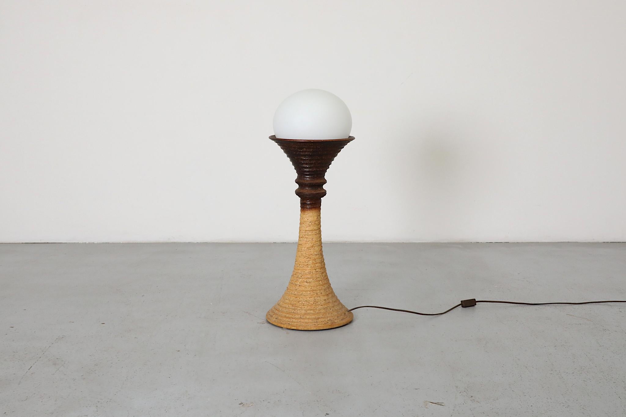 Lampada da terra in ceramica di Doria Leuchten, anni '70 in vendita 9