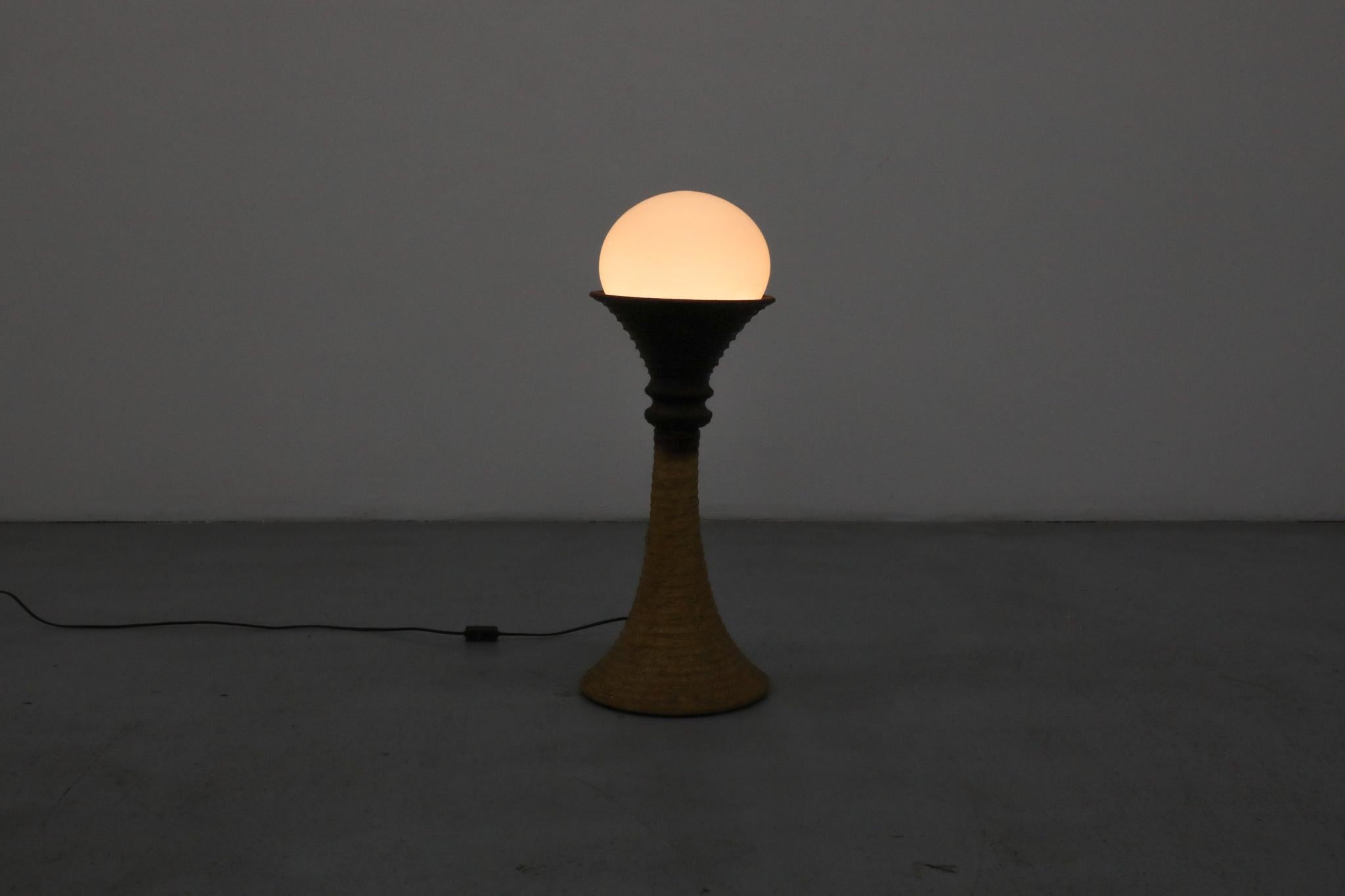 Mid-Century moderno Lampada da terra in ceramica di Doria Leuchten, anni '70 in vendita