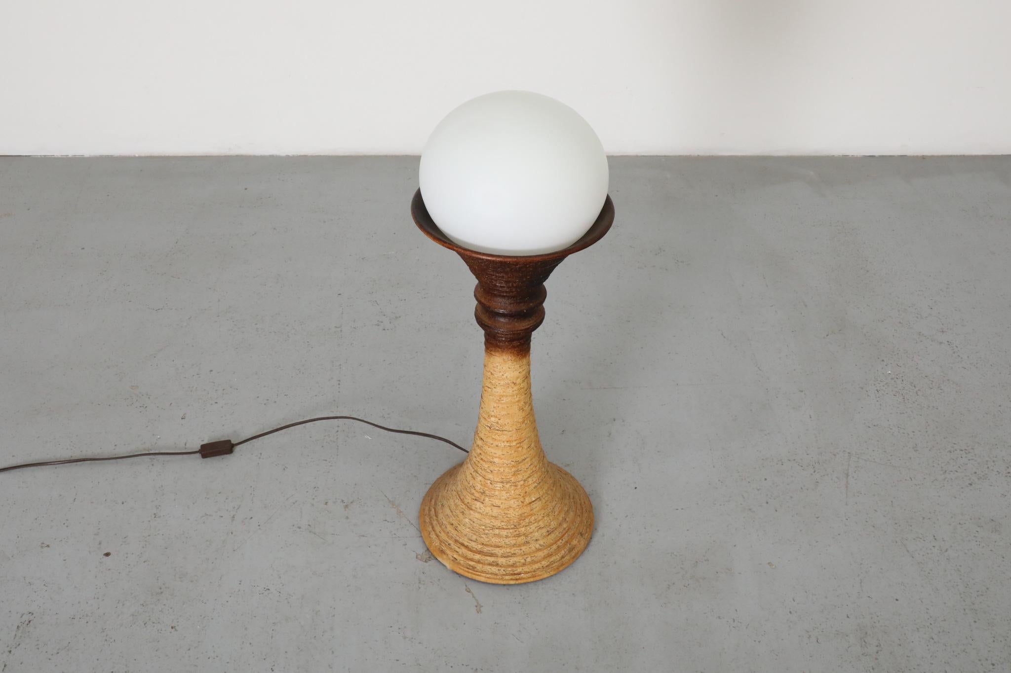 Lampada da terra in ceramica di Doria Leuchten, anni '70 in vendita 2